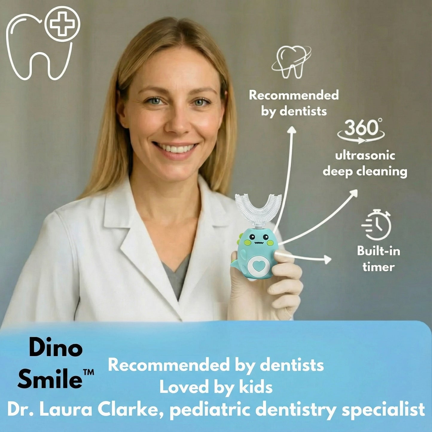DinoSmile™ – Sonic toothbrush recommended by dentists
